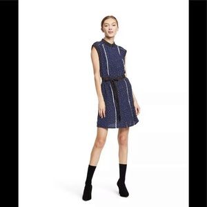 Jason Wu Polka Dot Mini Pleated Dress
